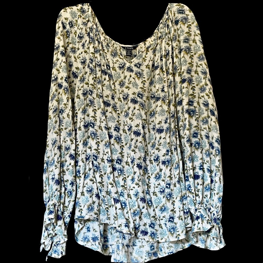 Chaps Floral Blouse
